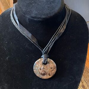 Art glass pendant Necklace